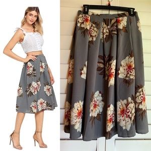 Women's High Waist A Line Skirt